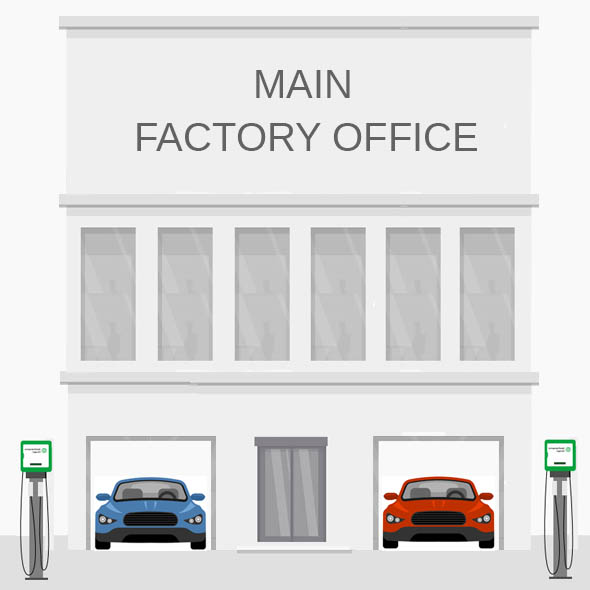 Зарядні станції на робочих місцях